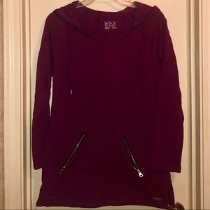 Mark New York Performance Magenta-Fuschia hoodie.
